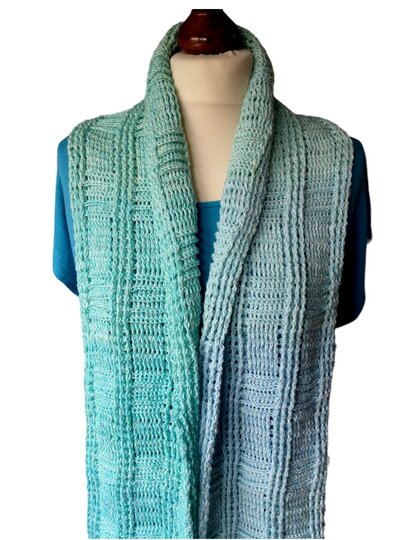 Unisex   Schal Häkelanleitung Gambit