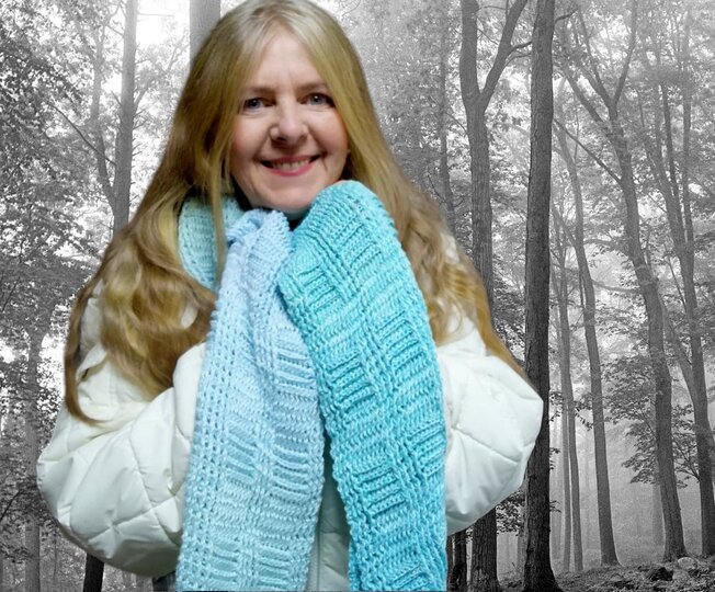 Unisex   Schal Häkelanleitung Gambit