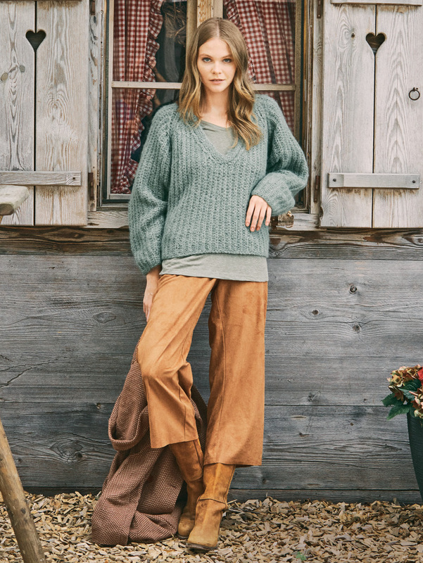 Pullover mit Halbpatentmuster