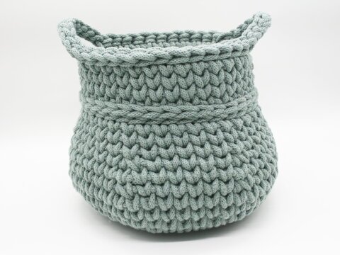 Bauchiges Utensilienkörbchen häkeln PDF