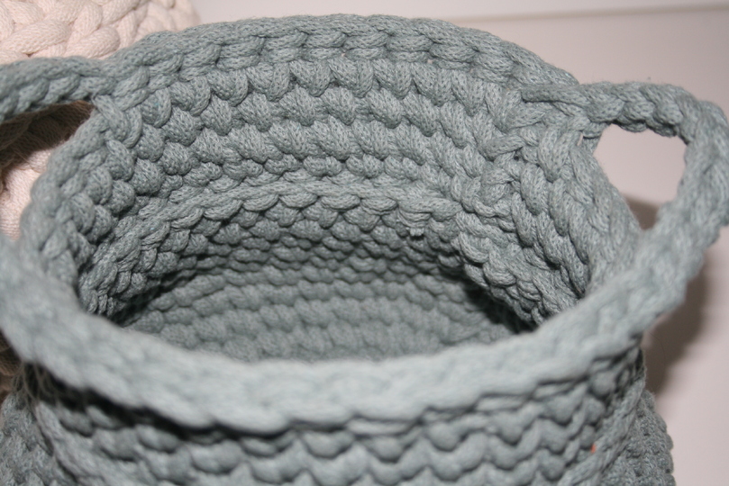 Bauchiger Design-Korb, Häkelanleitung, PDF