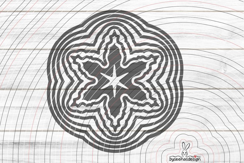 Stern Weihnachten 2 Plotterdatei SVG DXF