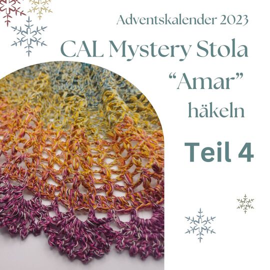 Adventskalender 2023 Dreiecksschal "Amar" häkeln