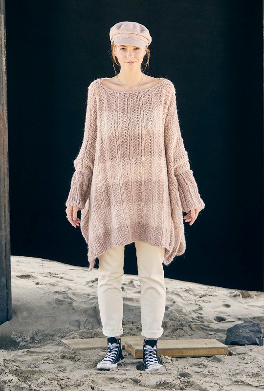 Pulliponcho mit Streifen - Bild 7