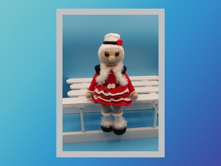 Häkelanleitung Weihnachtsmann mit Frau