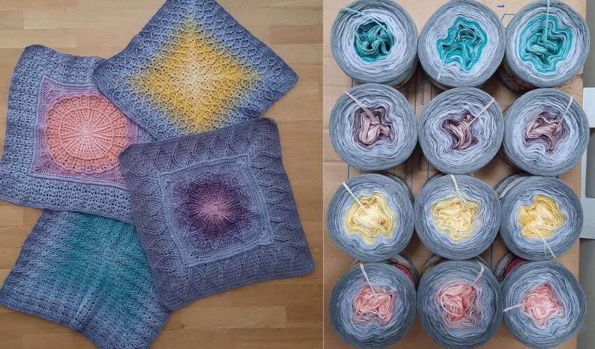 Granny und Mandala Decke Marah - Bild 6