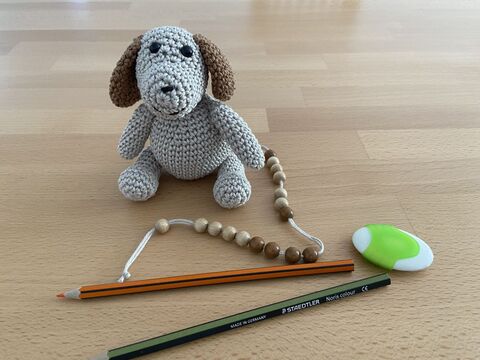 Häkelanleitung - Rechenhilfe "Hund"