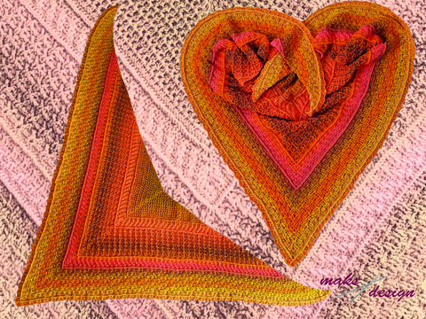 Häkelanleitung Dreieckstuch YukiFlake