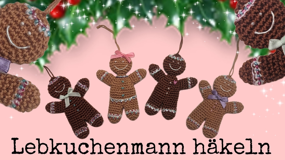 Lebkuchenmann häkeln Lebkuchenmann häkeln