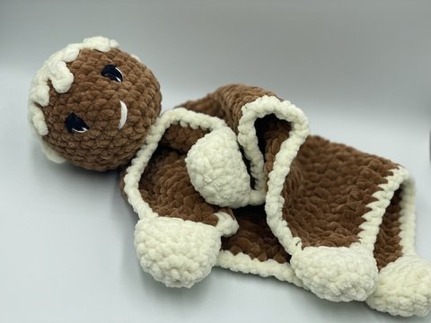 Häkelanleitung - Schnuffeltuch / Schmusetuch Lebkuchenmann "Knusperich"