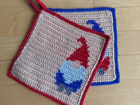 Häkelanleitung Topflappen Zwerg