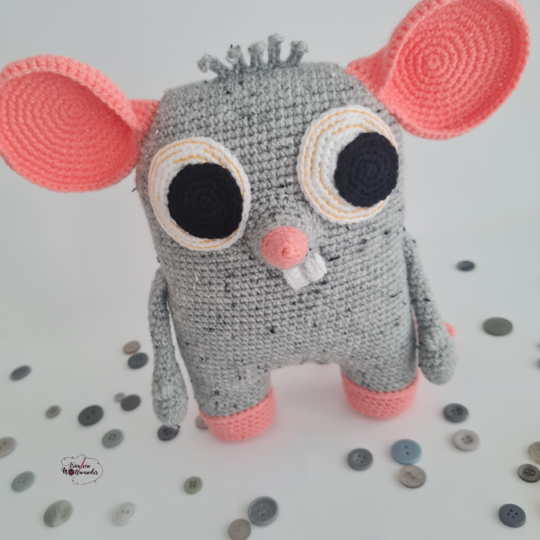 Häkelanleitung > Kuschelbuddie No. 21 Maus Milli <