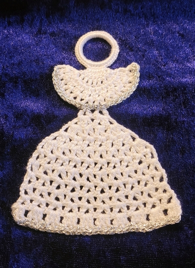 flach gehäkelter Schutzengel