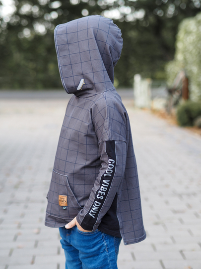 lovely oversized hoodie 50-164 Kapuzenpullover Schnittmuster Nähanleitung