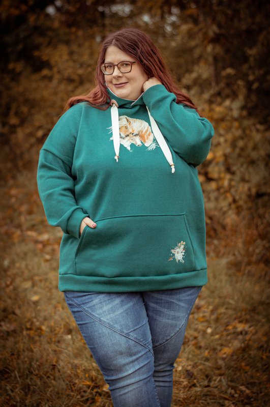 lovely lady oversized hoodie 34-56 Damenoberteil Pullover Sweater Shirt - Bild 10