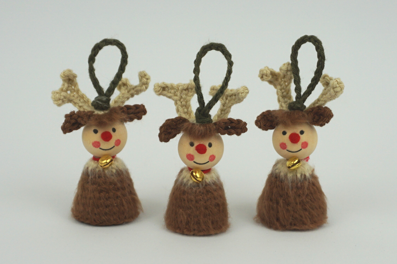 Weihnachtsbaumanhänger RUDI Häkelanleitung