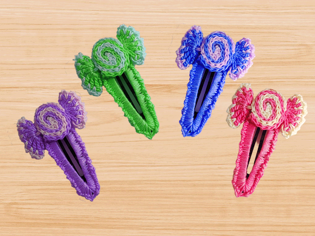 A crochet candy Hair clip pattern - Image 6