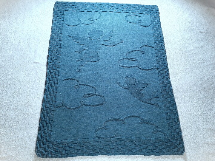 Strickanleitung Babydecke "Himmelsboten"