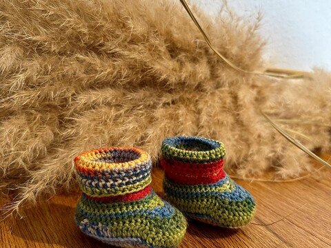Babyschuhe Häkelanleitung