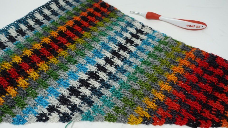 Tuch Rainbow-Crochet