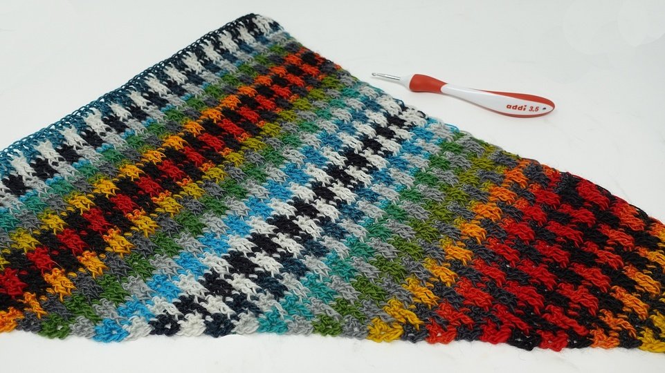 Tuch Rainbow-Crochet