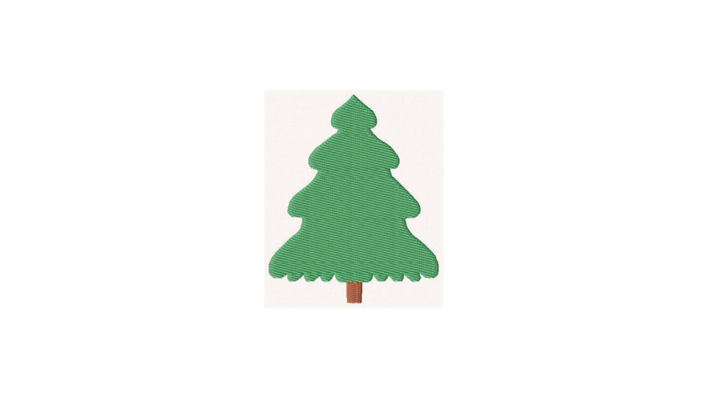 Stickdatei Tannenbaum 10x10 Applikation Winter Weihnachten - Bild 2
