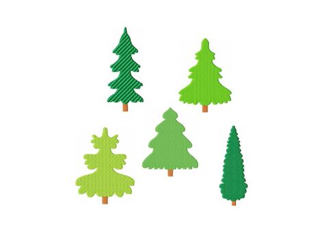 Stickdatei Tannenbaum 10x10 Applikation Winter Weihnachten