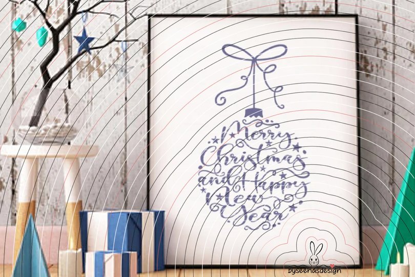 Merry Christmas Plotterdatei SVG DXF