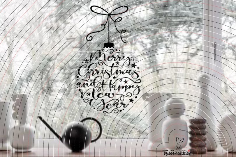 Merry Christmas Plotterdatei SVG DXF