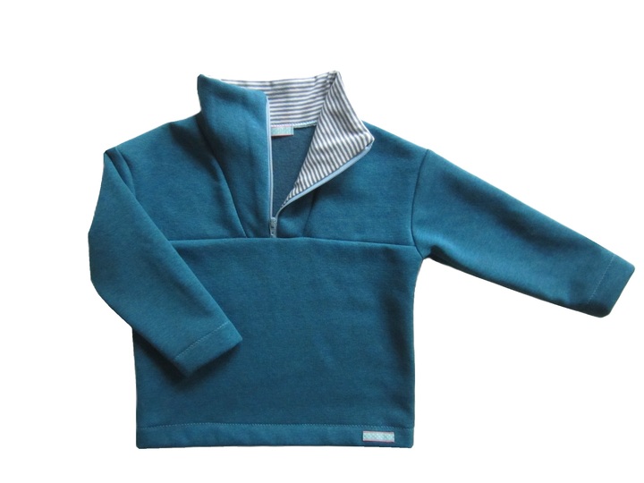 Pattern and Instructions Half Zip Pullover 80-140/ 12M-10