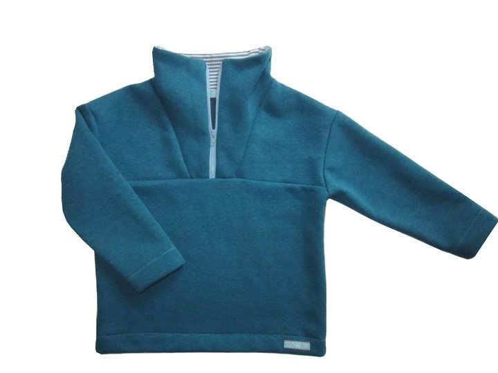 Schnitt und Anleitung Troyer Zip-Pullover Gr.80-140