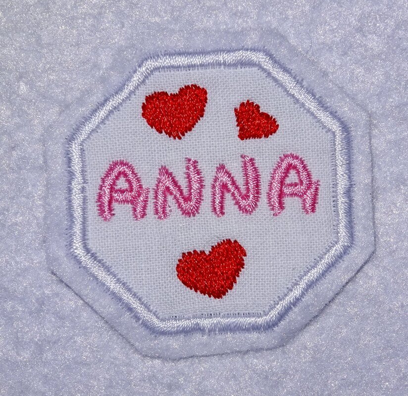 Stickdatei - 8eck Button für Stoffapplis in 17 Größen Rahmen - Bild 5