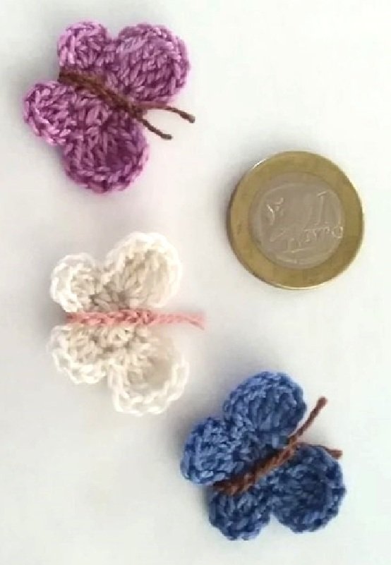 Häkelanleitung Mini-Schmetterling