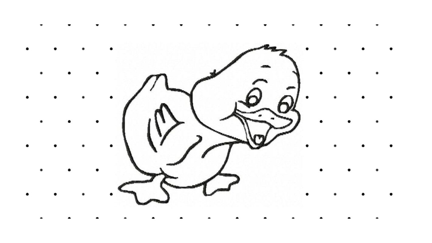 Stickdatei Ente 10x10 Applikation schwarz Frühling Ostern - Bild 3