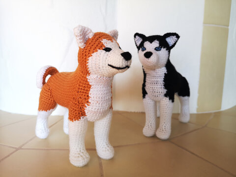2in1: Akita Inu/Husky - crochet pattern by NiggyArts