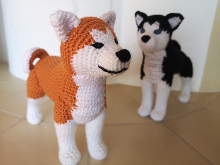 2in1: Akita Inu/Husky - crochet pattern by NiggyArts