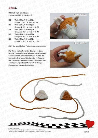 2in1: Akita Inu/Husky - crochet pattern by NiggyArts