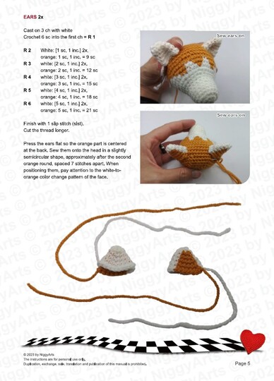 2in1: Akita Inu/Husky - crochet pattern by NiggyArts