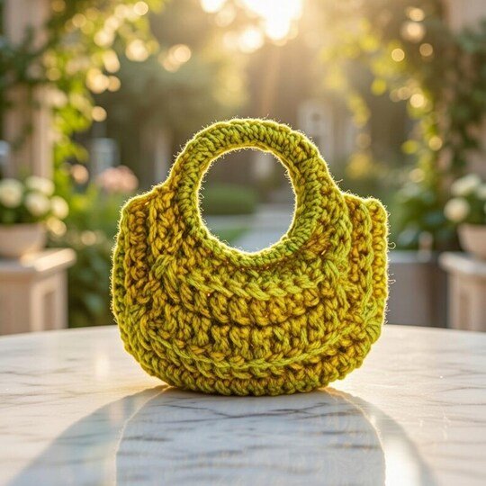 Crochet Mini Bag Keychain Pattern – PDF + Video Tutorial