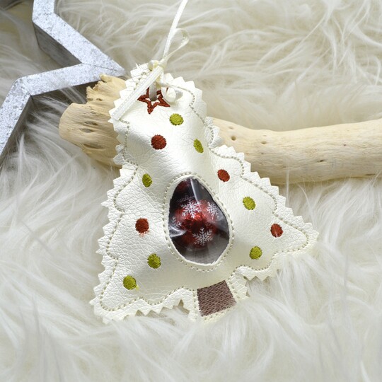 Stickdatei Füllobjekte Weihnachten Pinguin Lebkuchenmännchen Tannenbaum