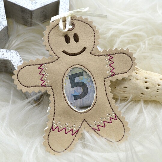 Stickdatei Füllobjekte Weihnachten Pinguin Lebkuchenmännchen Tannenbaum