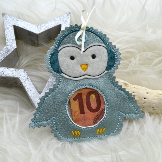 Stickdatei Füllobjekte Weihnachten Pinguin Lebkuchenmännchen Tannenbaum