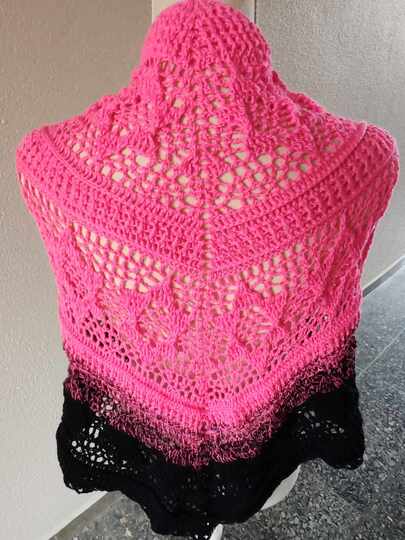 Flaches Dreieckstuch „Sternschnuppe BE“ - Häkelanleitung