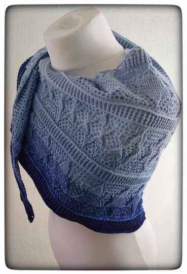 Flaches Dreieckstuch „Sternschnuppe BE“ - Häkelanleitung