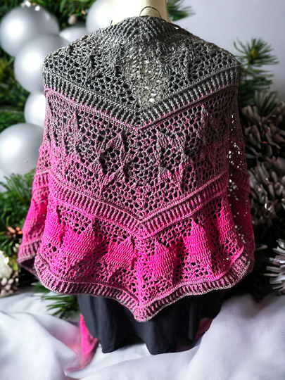 Flaches Dreieckstuch „Sternschnuppe BE“ - Häkelanleitung