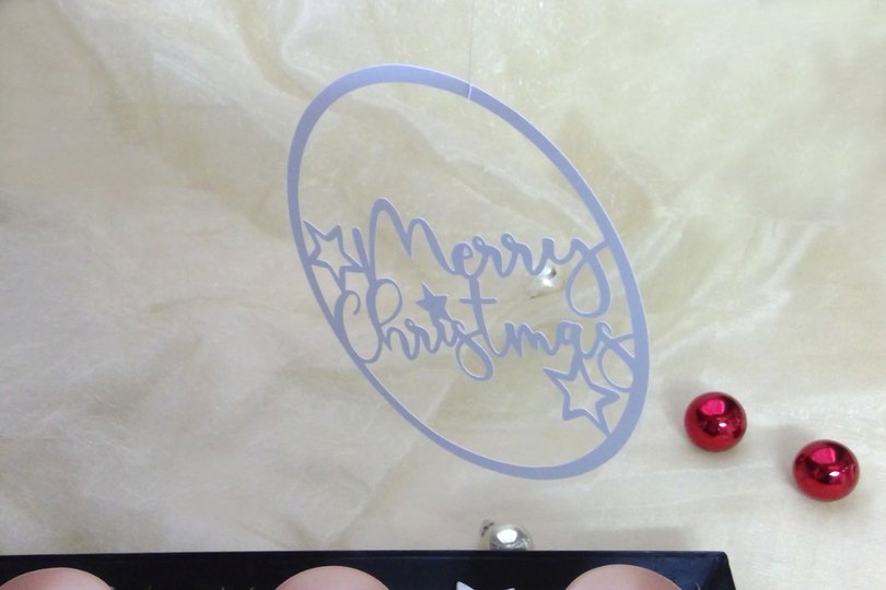 Merry Christmas Kreis Plotterdatei SVG DXF FCM