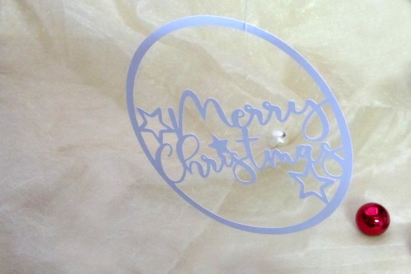 Merry Christmas Kreis Plotterdatei SVG DXF FCM