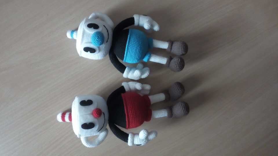 Mugman amigurumi