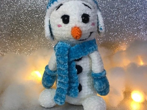 Häkelanleitung Schneemann Pippo