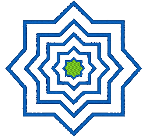 Stickdatei - Stern mit 8 Ecken - Bild 3